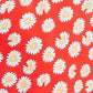 Louche Nacera Daisy Dancer Print Statement Sleeve Mini Dress - Red