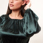Louche Daria Satin Long Sleeve Mini Dress