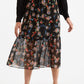 Louche Dasha Carpathian Florals Print Tiered Midi Skirt