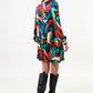 Didee Hofmann Print Long Sleeve Mini Dress