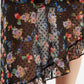 Louche Dina Carpathian Florals Print Asymmetric Strappy Midi Dress