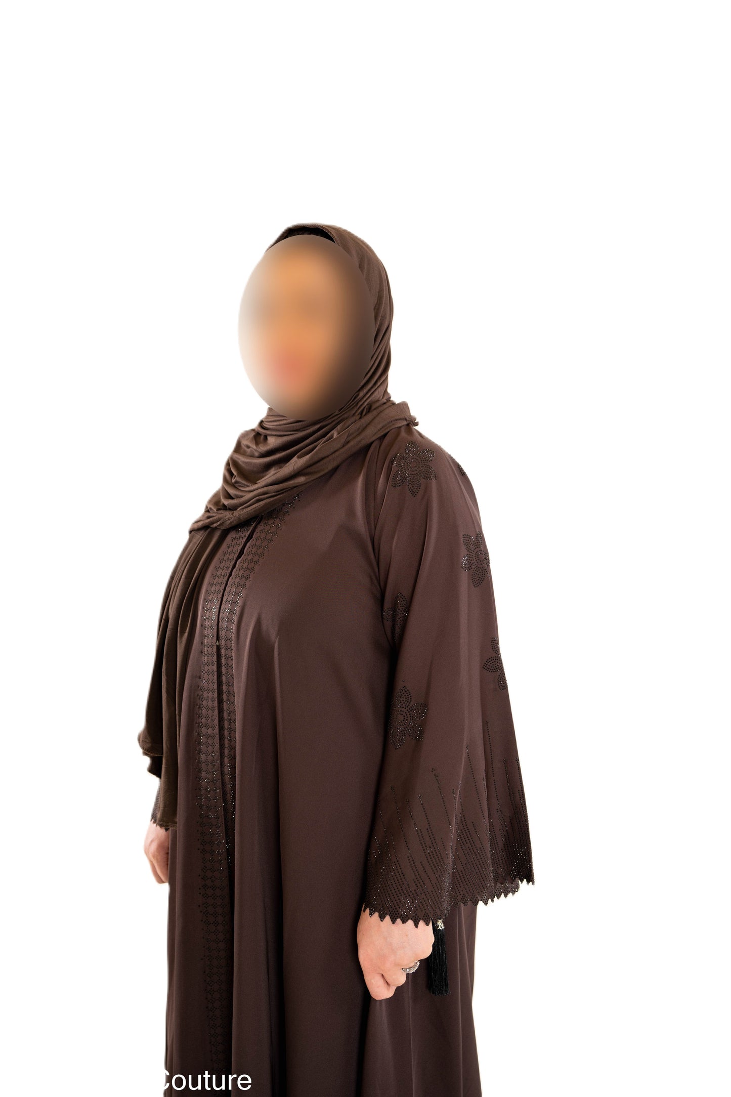 DMC Abaya open sleeve & Tassel