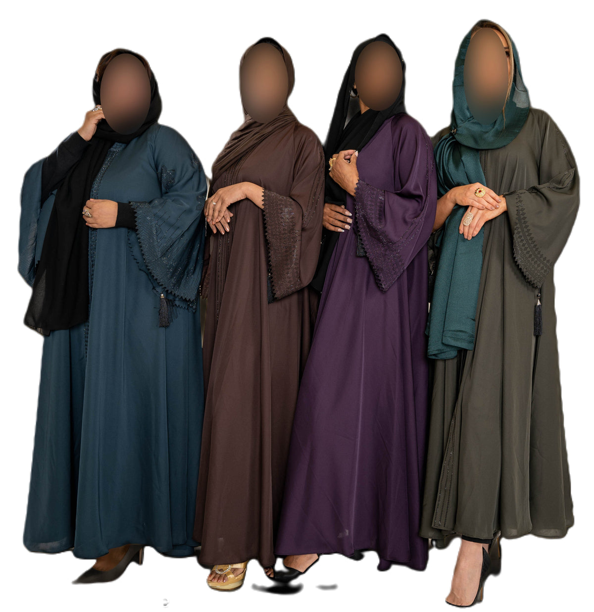 DMC Abaya open sleeve & Tassel