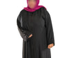 Black Beaded Abaya with Elegant Beading and Flowing Design for Stylish Wear