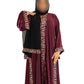 Coloured Embroidered Abaya - High-Quality Materials for Comfortable Wear - Stylish & Modest Statement Piece - Available in Various Colors