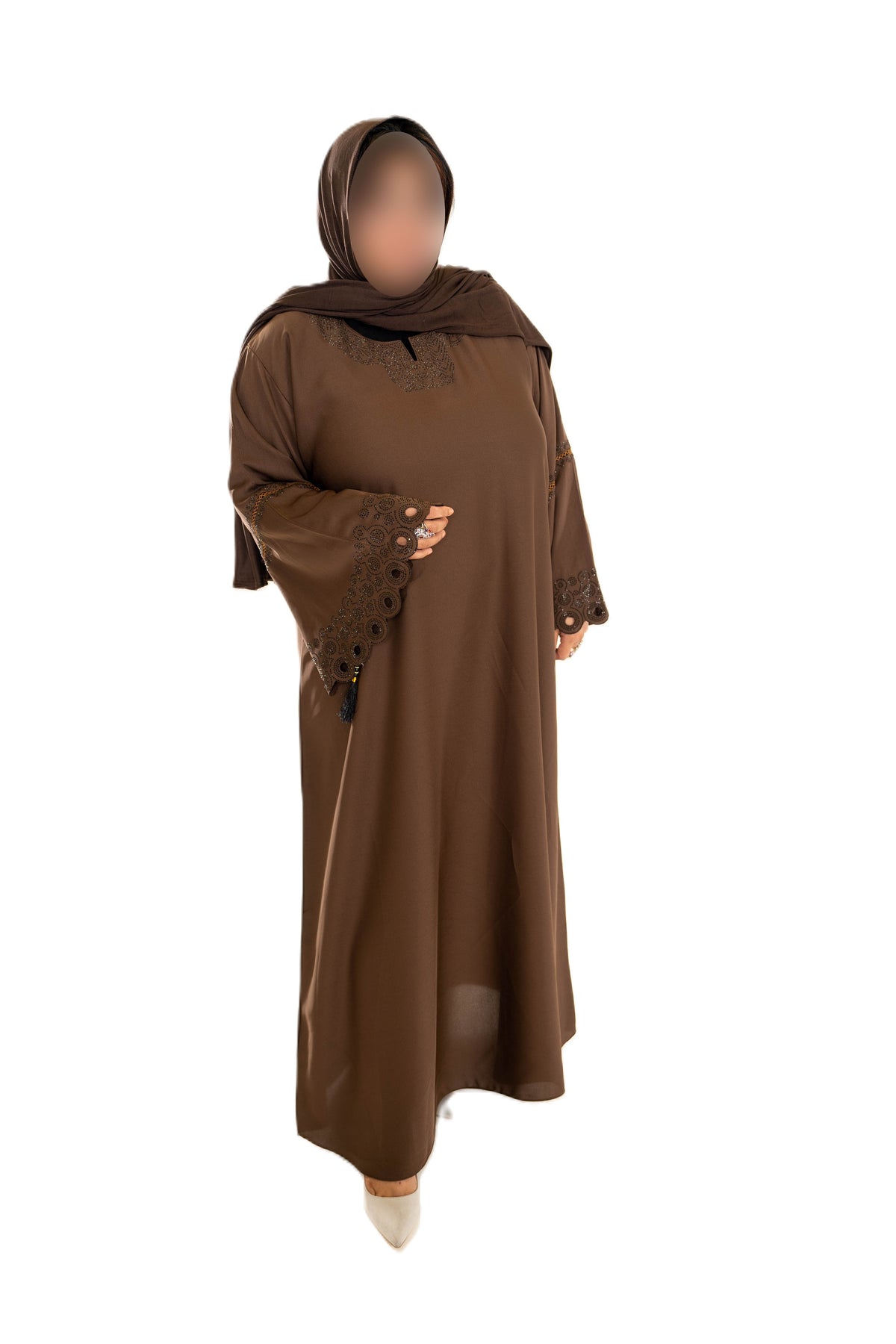 DMC Abaya open sleeve & Tassel