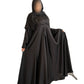 Black Embroidered Maxi Abaya with Elegant Embroidery for Comfort and Style