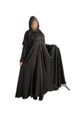 Black Embroidered Maxi Abaya with Elegant Embroidery for Comfort and Style