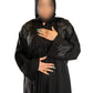 Black Embroidered Maxi Abaya with Elegant Embroidery for Comfort and Style
