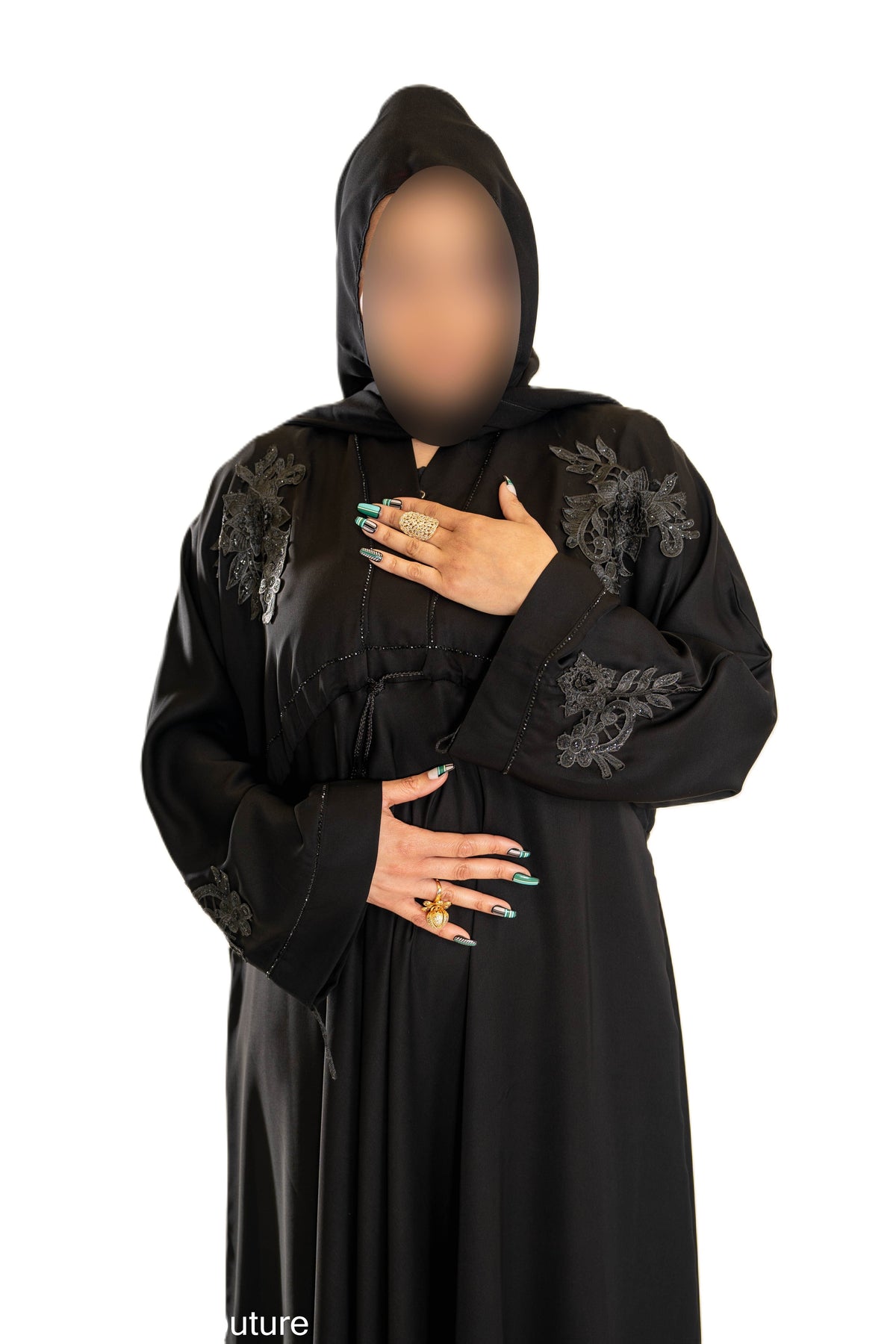 Black Embroidered Maxi Abaya with Elegant Embroidery for Comfort and Style