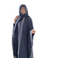 Elegant 3 Piece Fancy Abaya with Hood in Luxurious Chiffon Fabric for Any Occasion