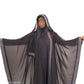 Elegant 3 Piece Fancy Abaya with Hood in Luxurious Chiffon Fabric for Any Occasion
