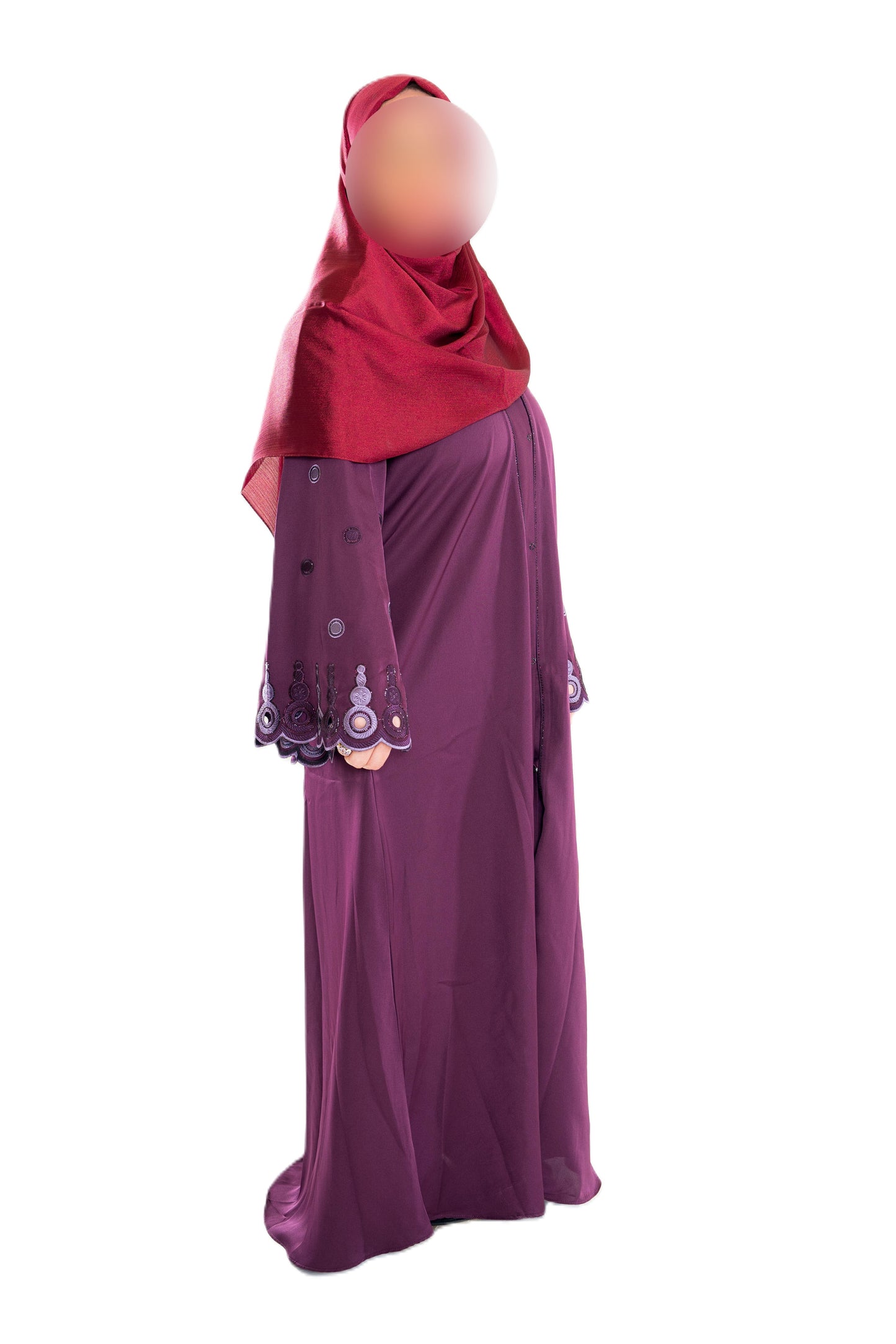 DMC Abaya open sleeve & Tassel