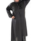 Black Cut Dana C Abaya with Elegant Embroidery and Long Sleeves for Modest Wear