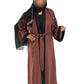 Coloured Split Abaya - High-Quality Fabric with Unique Split Design for Modest Stylish Wear
