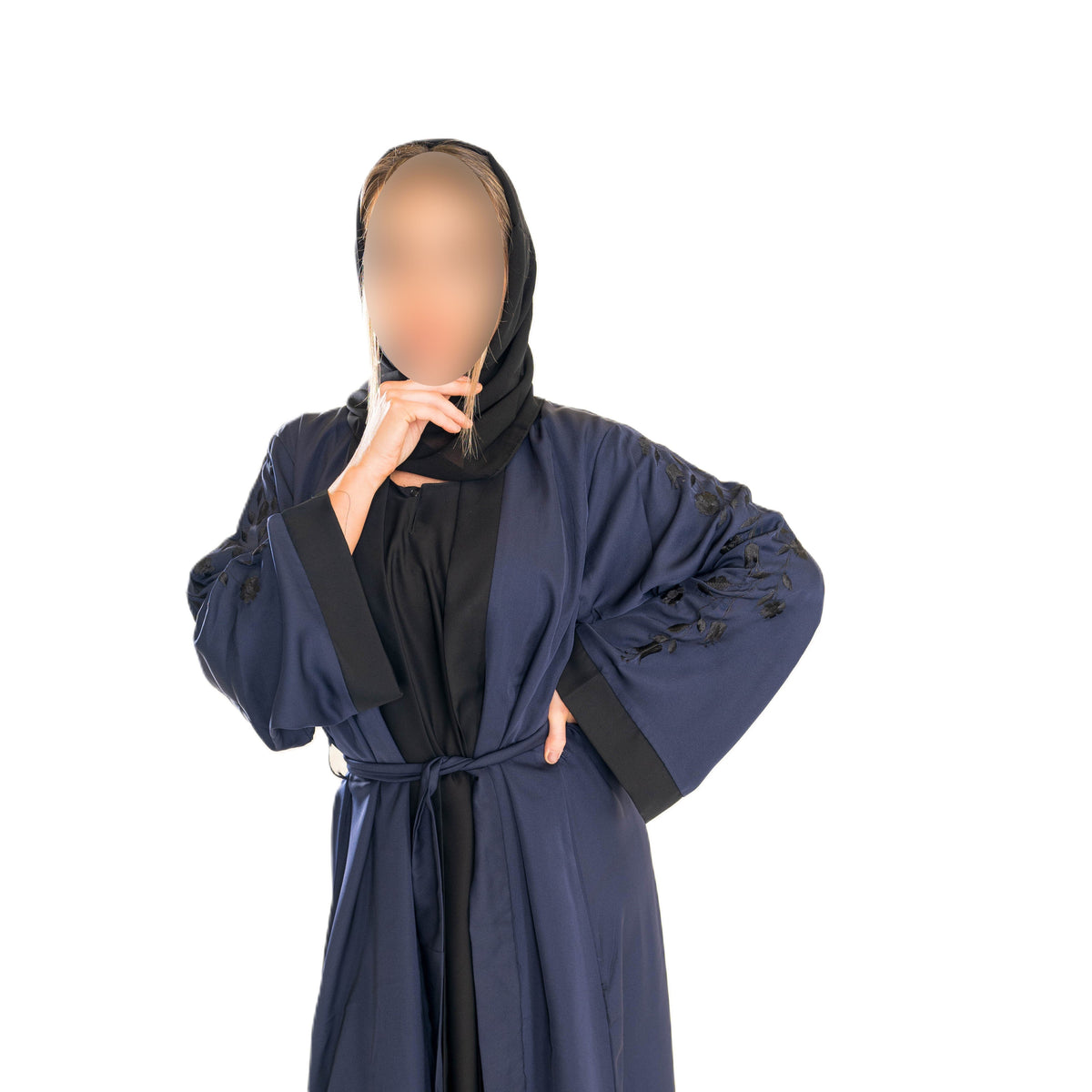 Coloured Split Abaya - High-Quality Fabric with Unique Split Design for Modest Stylish Wear