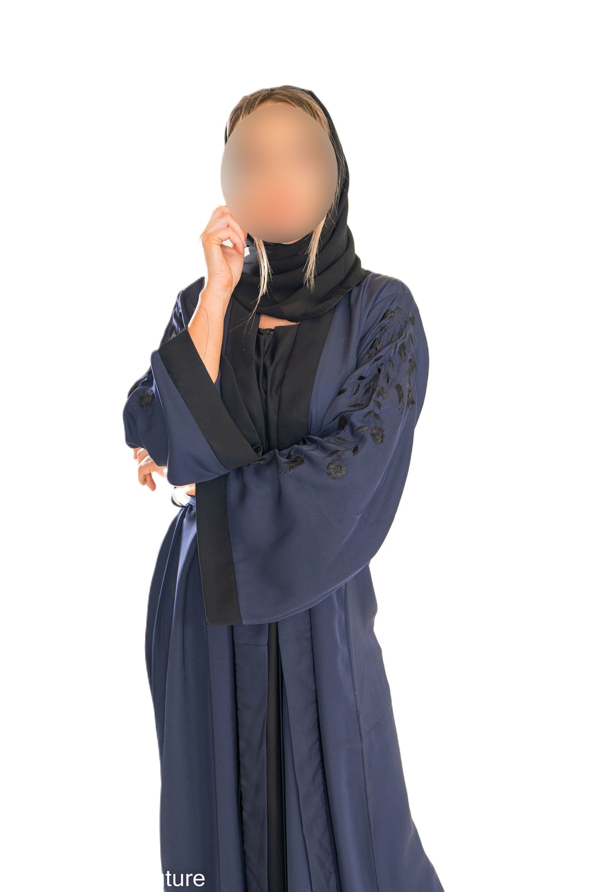 Coloured Split Abaya - High-Quality Fabric with Unique Split Design for Modest Stylish Wear