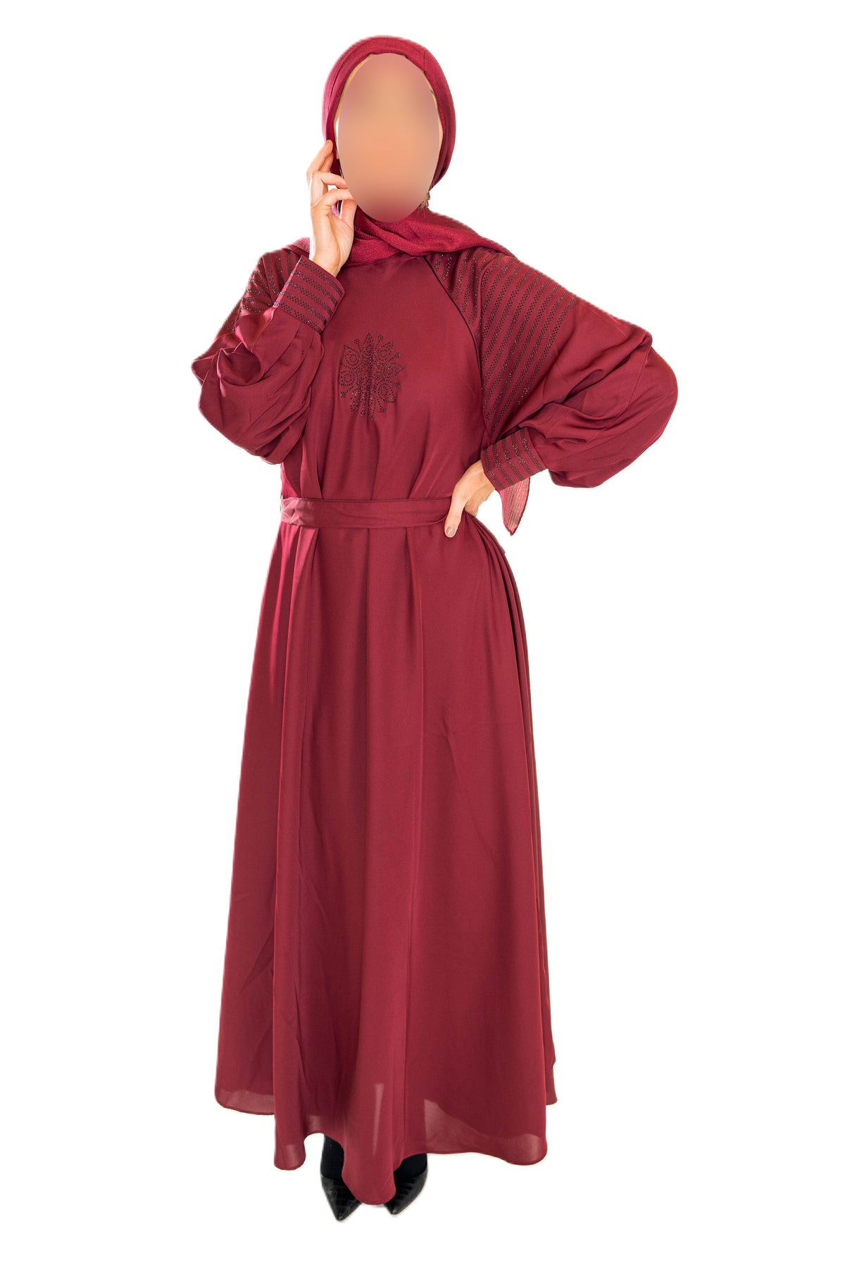 DMC Abaya with Cuffs - Elegant High-Quality Material for Style and Comfort - Statement Piece for Your Wardrobe