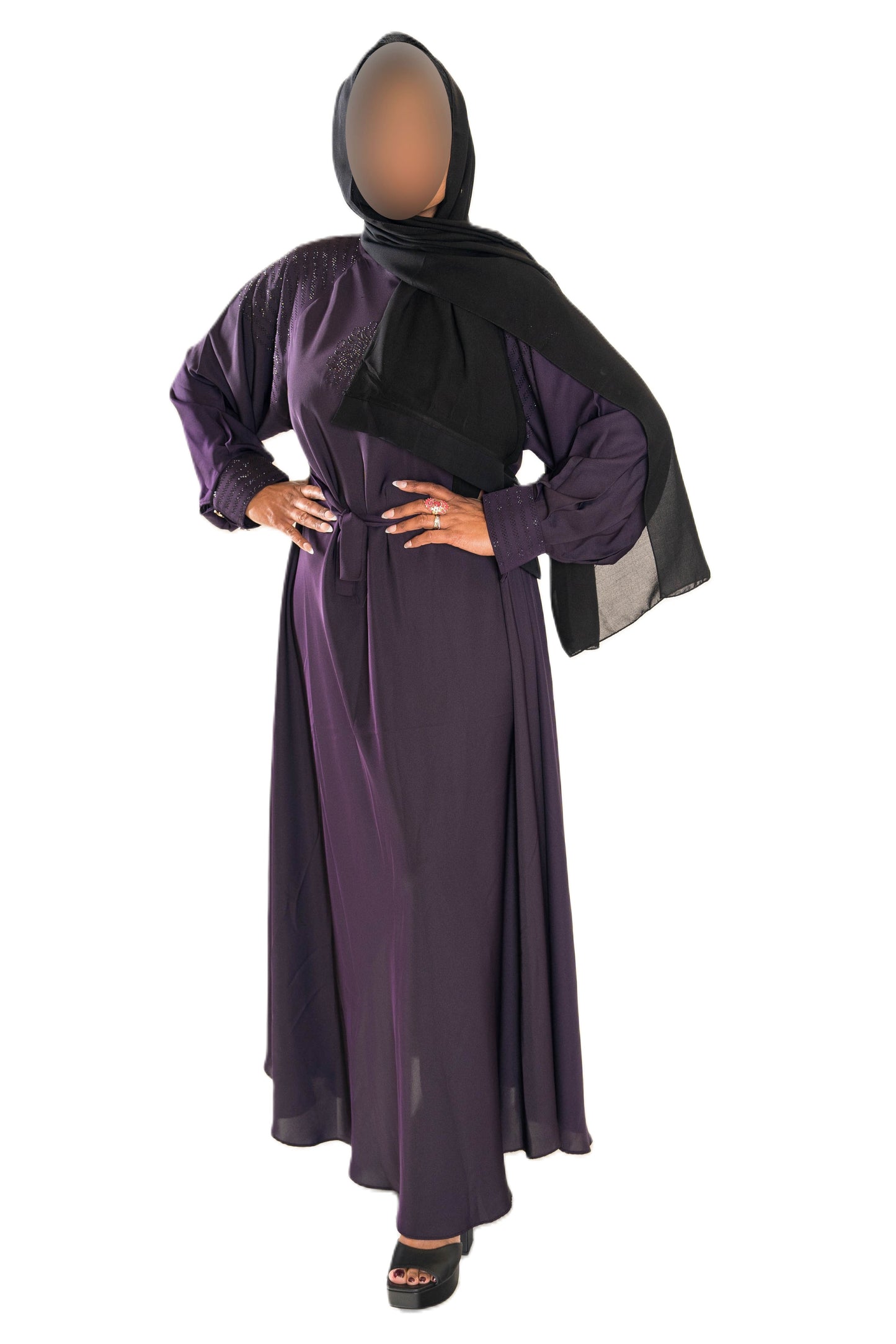 DMC Abaya with Cuffs - Elegant High-Quality Material for Style and Comfort - Statement Piece for Your Wardrobe