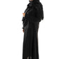 Colour abaya with pleated sleeves and pearls - Scarf sold separately