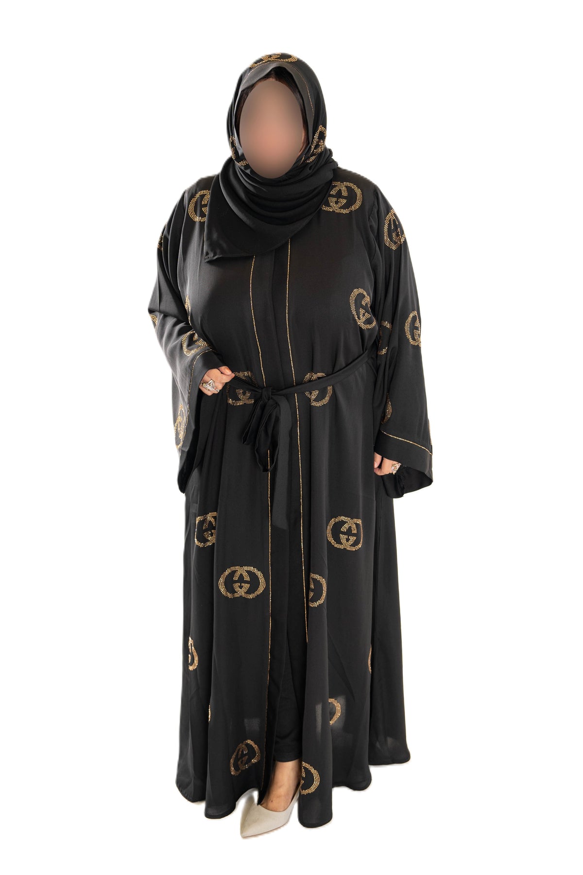 Black DMC brand abaya