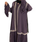 Double Layered Frill Sleeve Abaya with High-Quality Fabric for Comfort and Style Elegant and Sophisticated Design