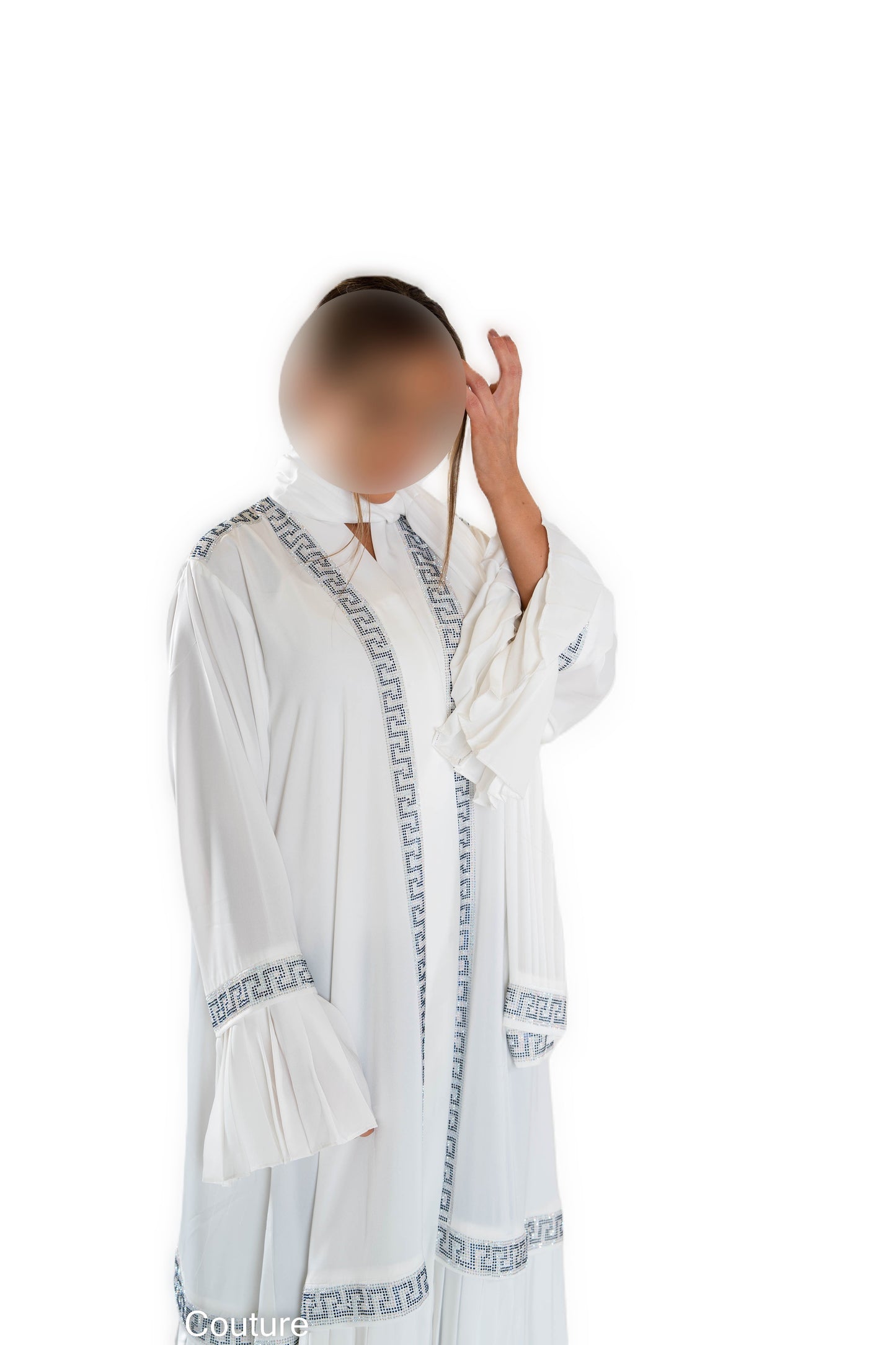 Double Layered Frill Sleeve Abaya with High-Quality Fabric for Comfort and Style Elegant and Sophisticated Design