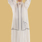 Double Layered Frill Sleeve Abaya with High-Quality Fabric for Comfort and Style Elegant and Sophisticated Design