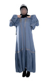Double Layered Frill Sleeve Abaya with High-Quality Fabric for Comfort and Style Elegant and Sophisticated Design