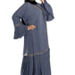 Double Layered Frill Sleeve Abaya with High-Quality Fabric for Comfort and Style Elegant and Sophisticated Design