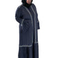 Double Layered Frill Sleeve Abaya with High-Quality Fabric for Comfort and Style Elegant and Sophisticated Design
