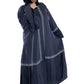 Double Layered Frill Sleeve Abaya with High-Quality Fabric for Comfort and Style Elegant and Sophisticated Design
