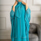 Chiffon Triple Layered Abaya with Lace - Elegant and Stylish Islamic Clothing for Women