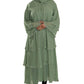 Chiffon Triple Layered Abaya in Vibrant Teal for Elegance and Comfort