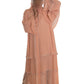 Chiffon Triple Layered Abaya in Vibrant Teal for Elegance and Comfort