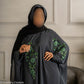 Coloured Embroidered Butterfly Abaya with Intricate Embroidery High-Quality Materials for Comfort and Durability Modest Style Staple Piece