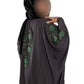 Coloured Embroidered Butterfly Abaya with Intricate Embroidery High-Quality Materials for Comfort and Durability Modest Style Staple Piece
