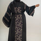 Black DMC rose gold Abaya