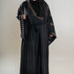 Black DMC rose gold Abaya