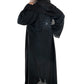 Black on Black Cut Dana Abaya with Exquisite Embellishments for Timeless Comfort and Fashion