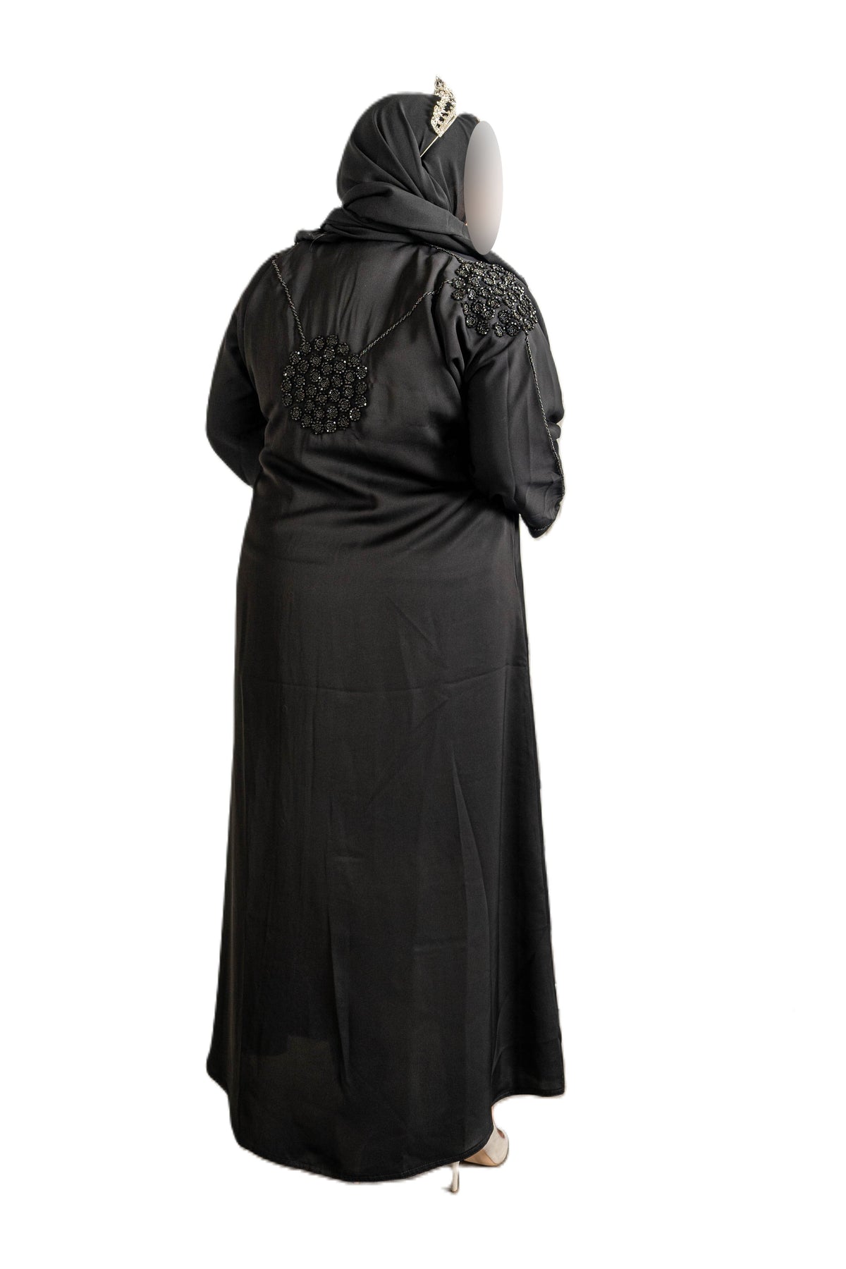 Black Cut Dana Abaya - High-Quality Material for Comfort and Versatility - Elegant and Sophisticated Design