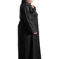 Black Cut Dana Abaya - High-Quality Material for Comfort and Versatility - Elegant and Sophisticated Design