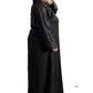 Black Cut Dana Abaya - High-Quality Material for Comfort and Versatility - Elegant and Sophisticated Design