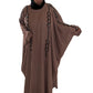 Elegant Pearls Embroidered Colour Abaya with High-Quality Materials for Special Occasions and Everyday Wear