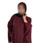 Elegant Pearls Embroidered Colour Abaya with High-Quality Materials for Special Occasions and Everyday Wear
