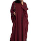Multi Pearls Embroidered Colour Abaya with Elegant Style and Intricate Details for Formal Occasions