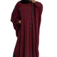 Multi Pearls Embroidered Colour Abaya with Elegant Style and Intricate Details for Formal Occasions