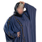 Multi Pearls Embroidered Colour Abaya with Elegant Style and Intricate Details for Formal Occasions