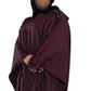Multi Pearls Embroidered Colour Abaya with Elegant Style and Intricate Details for Formal Occasions