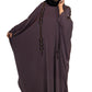 Multi Pearls Embroidered Colour Abaya with Elegant Style and Intricate Details for Formal Occasions